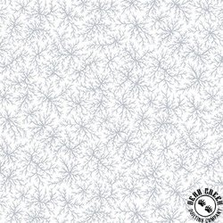 Henry Glass Quilters Flour VI Branches White on White