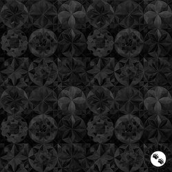 QT Fabrics Solstice Kaleidoscope Packed Circles Black QT Fabrics Solstice Kaleidoscope Packed Circles Black