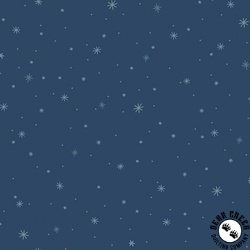 P&B Textiles Polar Pals Twinkle Star Dark Blue