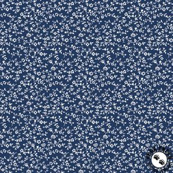 Benartex Classic Keepsakes in Blue Vineyard Floral Navy Blue Benartex Classic Keepsakes in Blue Vineyard Floral Navy Blue