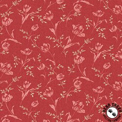 Andover Fabrics Lighthouse Bindweed Red Roof