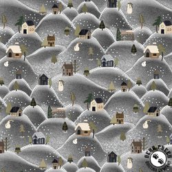 Studio E Fabric Snowy Days and Frosty Nights Snowville Storm Studio E Fabric Snowy Days and Frosty Nights Snowville Storm