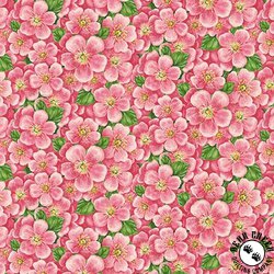 Henry Glass Enchanted Forest Packed Pink Flowers Pink Henry Glass Enchanted Forest Packed Pink Flowers Pink