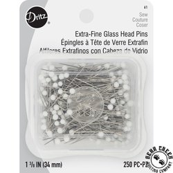 Dritz Glass Head Pins - Extra Fine