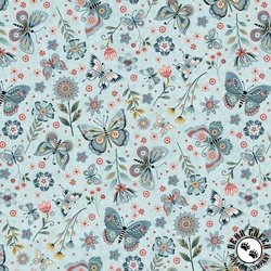 Henry Glass Norwegian Forest Butterfly Pale Blue
