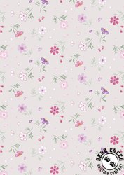 Lewis and Irene Fabrics Pressed Flowers Floral Affections Mink Lewis and Irene Fabrics Pressed Flowers Floral Affections Mink