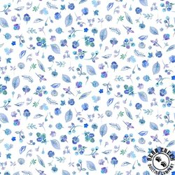 In The Beginning Fabrics Daydreams Petite Flowers Blue In The Beginning Fabrics Daydreams Petite Flowers Blue