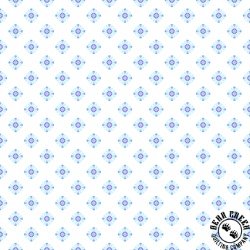 In The Beginning Fabrics Dragon Friends Geo 6 Blue
