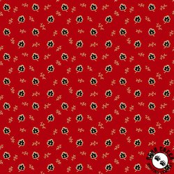 Andover Fabrics Carolina Acorn Leaf Red Andover Fabrics Carolina Acorn Leaf Red