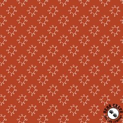 Benartex Wishflower Dandy Dark Orange Benartex Wishflower Dandy Dark Orange