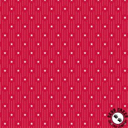 Andover Fabrics Tradition Pin Dot Stripe Red Andover Fabrics Tradition Pin Dot Stripe Red