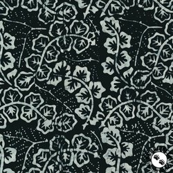 Anthology Fabrics Misty Rose Baliscapes Batik Vines Black
