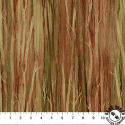 Northcott Cedarcrest Falls Twig Texture Rust