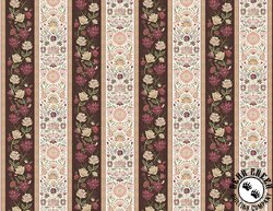 Wilmington Prints Floralscape Repeating Stripe Multi