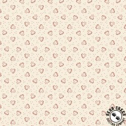 Marcus Fabrics Pint Size Neutrals Divided Heart Pink