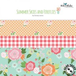 Summer Skies and Fireflies Fat Quarter Bundle by Riley Blake Designs Summer Skies and Fireflies Fat Quarter Bundle by Riley Blake Designs