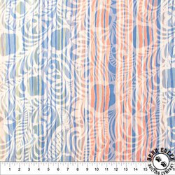 Northcott Color Me Banyan Veranda Floral Stripe Peach