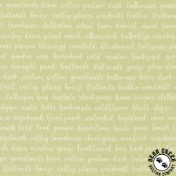 Moda Pastel Prairie Words Pear
