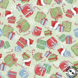 P&B Textiles Frost and Fable Gift Toss Light Green