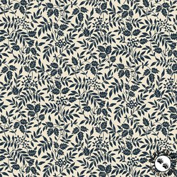 Marcus Fabrics Nouveau Leaf Sprigs Indigo