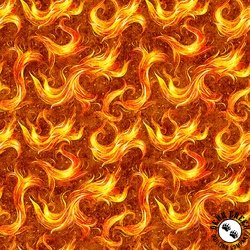 QT Fabrics Dragon's Song Flames Orange QT Fabrics Dragon's Song Flames Orange