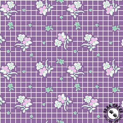 Maywood Studio Dilly Dally Floral Grid Purple