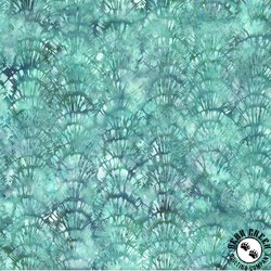 Hoffman Fabrics Jelly Fish Batiks Shell Texture Seaholly