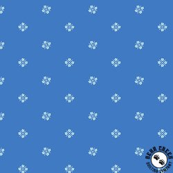 Andover Fabrics Plain and Simple Flower Box Cerulean