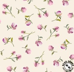 QT Fabrics Dahlia Dreams Flower Buds Cream QT Fabrics Dahlia Dreams Flower Buds Cream