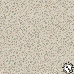 Henry Glass Simply Charming Tiny Flowers Taupe Blue