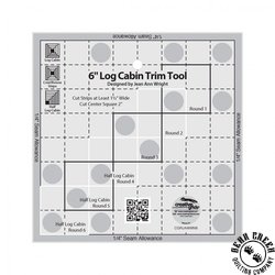 Creative Grids Log Cabin Trim Tool 6 Inch Finished Blocks Creative Grids Log Cabin Trim Tool 6 Inch Finished Blocks