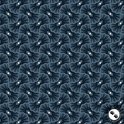 P&B Textiles Koi Pond Lily Pad Geo Navy P&B Textiles Koi Pond Lily Pad Geo Navy