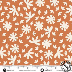 Andover Fabrics Conway Cottage Meadow Rust