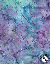 Wilmington Prints Polaris Batiks Dotted Swirls Purple