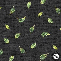 Michael Miller Fabrics Garden Variety Be-leaf Me Charcoal