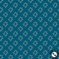 Benartex Wishflower Dandy Dark Blue Benartex Wishflower Dandy Dark Blue