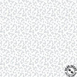 Henry Glass Quilters Flour VI Ditsy Bud White on White Henry Glass Quilters Flour VI Ditsy Bud White on White