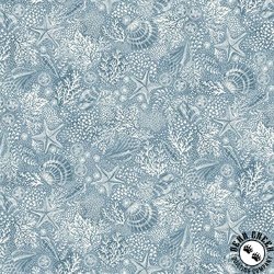 Andover Fabrics High Tide Reef Mid Blue Andover Fabrics High Tide Reef Mid Blue