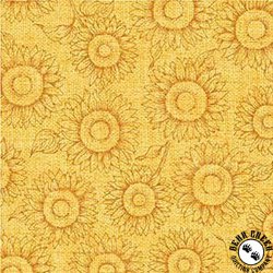 Michael Miller Fabrics Garden Variety Sunflower Texture Orange