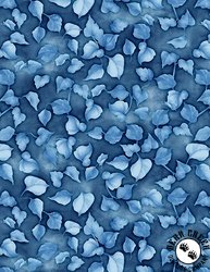 Wilmington Prints Sunspell Leaves Toss Blue