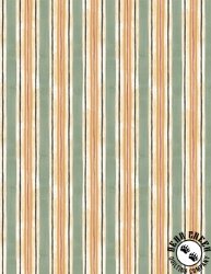 Wilmington Prints Harvest Blooms Stripes Cream