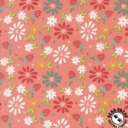 Moda Raspberry Summer Spring Berries Floral Carnation Moda Raspberry Summer Spring Berries Floral Carnation