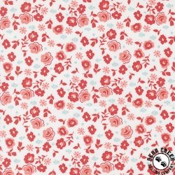 Moda Delightfully Yours Flora Cloud/Geranium Moda Delightfully Yours Flora Cloud/Geranium