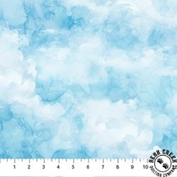 Northcott The Great Outdoors Clouds Blue