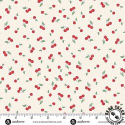 Andover Fabrics Afternoon Tea Cherry Crush Cream