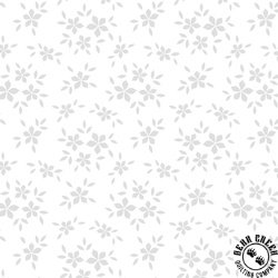 Blank Quilting Morning Mist IX Flowers White on White Blank Quilting Morning Mist IX Flowers White on White