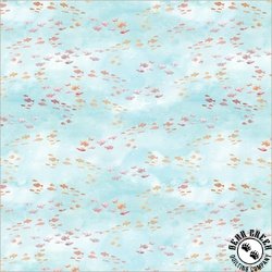 Windham Fabrics Ocean Life Shoal Turquoise Windham Fabrics Ocean Life Shoal Turquoise