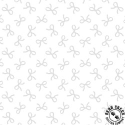 Blank Quilting Morning Mist IX White on White Bows Blank Quilting Morning Mist IX White on White Bows