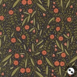 Moda Night Owl Woodland Floral Midnight