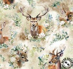 Hoffman Fabrics Forest Fawn Deer Woodland Hoffman Fabrics Forest Fawn Deer Woodland